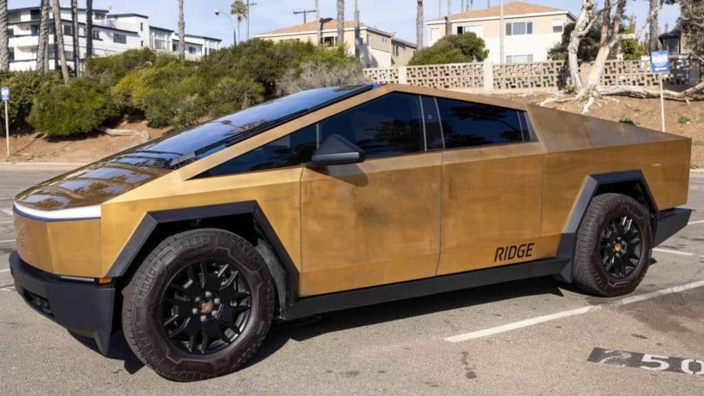 foto do carro cybertruck da tesla