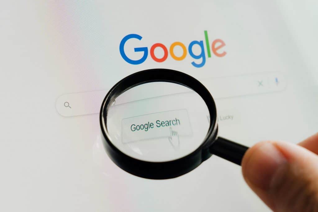 Página de busca do Google