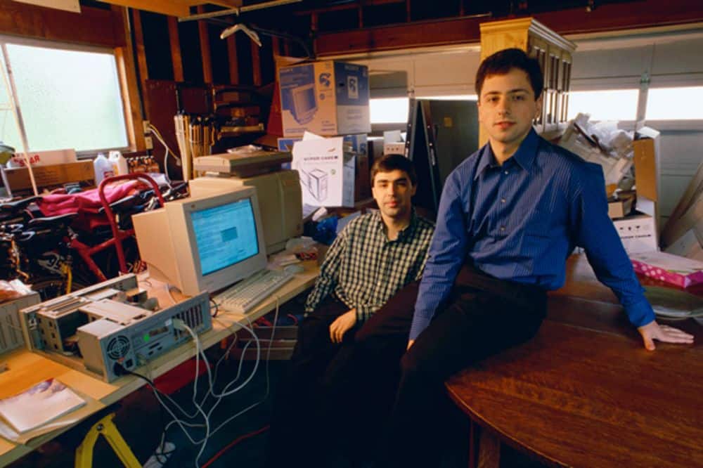 Larry Page e Sergey Brin, cofundadores do Google