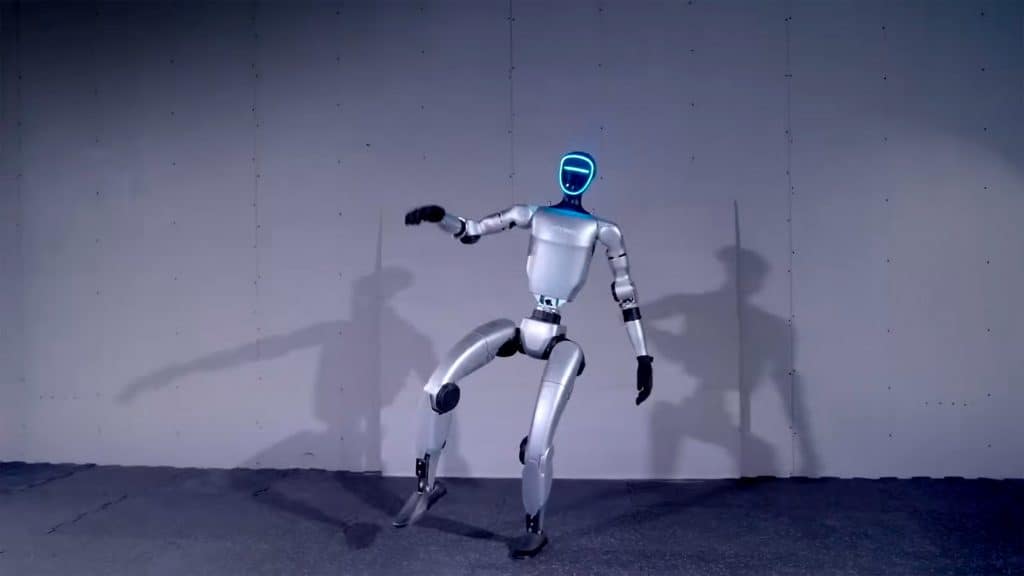 Robô humanoide G1 da Unitree Robotics dançando