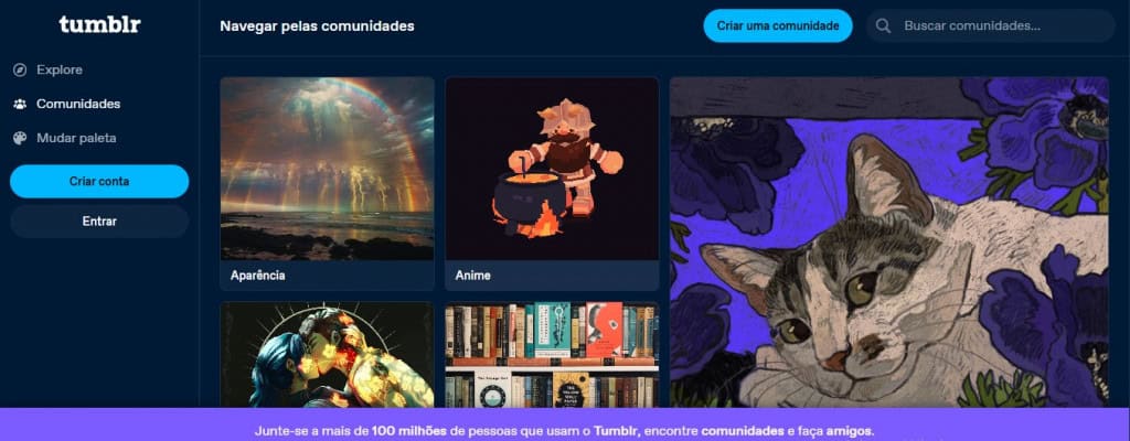 Site do Tumblr