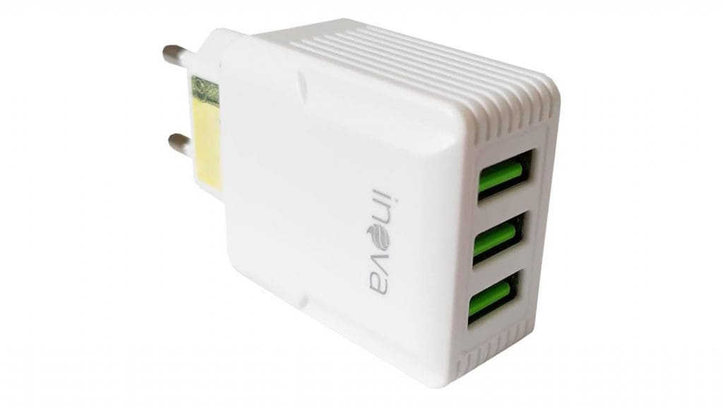 Carregador Celular com 3 Entradas USB 5.1A Turbo Rápida (Branco)