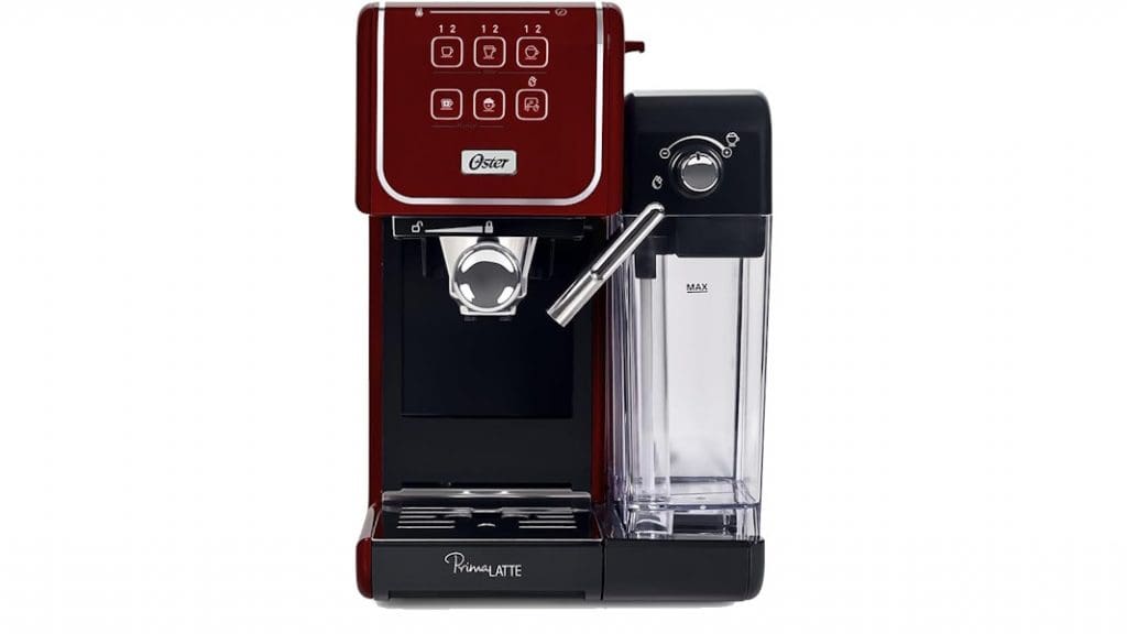 Cafeteira Espresso Oster PrimaLatte Touch Red (110V)