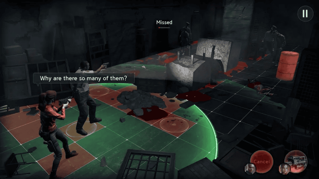 sistema de combate do jogo Resident Evil Survival Unit