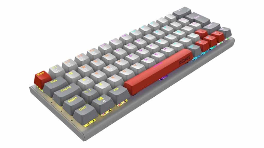 Teclado Mecânico Gamer PCYES Kuromori 60% White Ghost