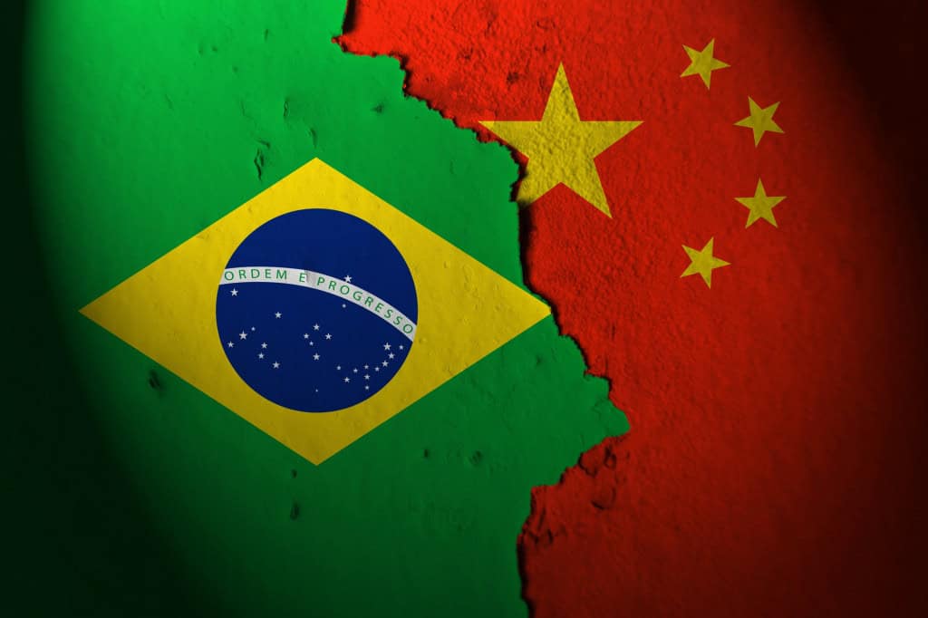 bandeiras brasil e china