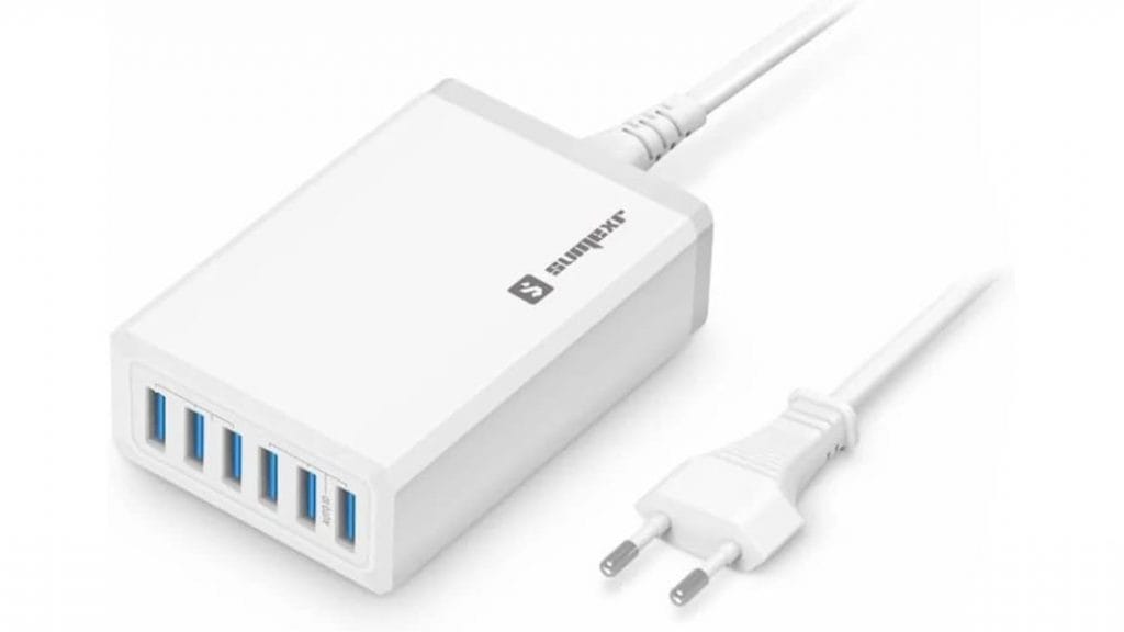 Carregador Múltiplo 6 saídas USB 10A