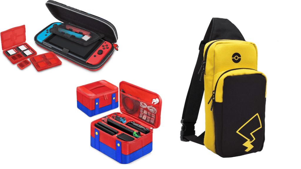 5 - cinco cases e bolsas de transporte para nintendo switch (2)