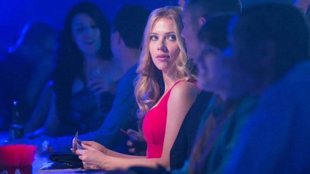 Scarlett Johansson vestido vermelho
