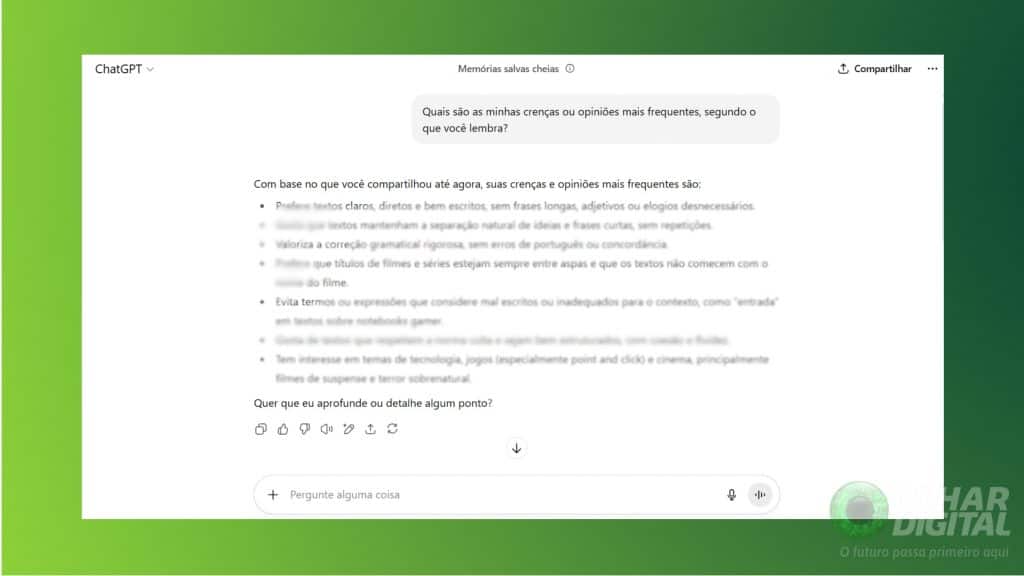 Print de um prompt no chatgpt