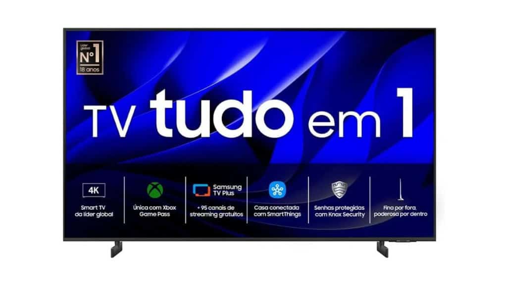 Smart TV Crystal UHD 4K Samsung de 50 polegadas