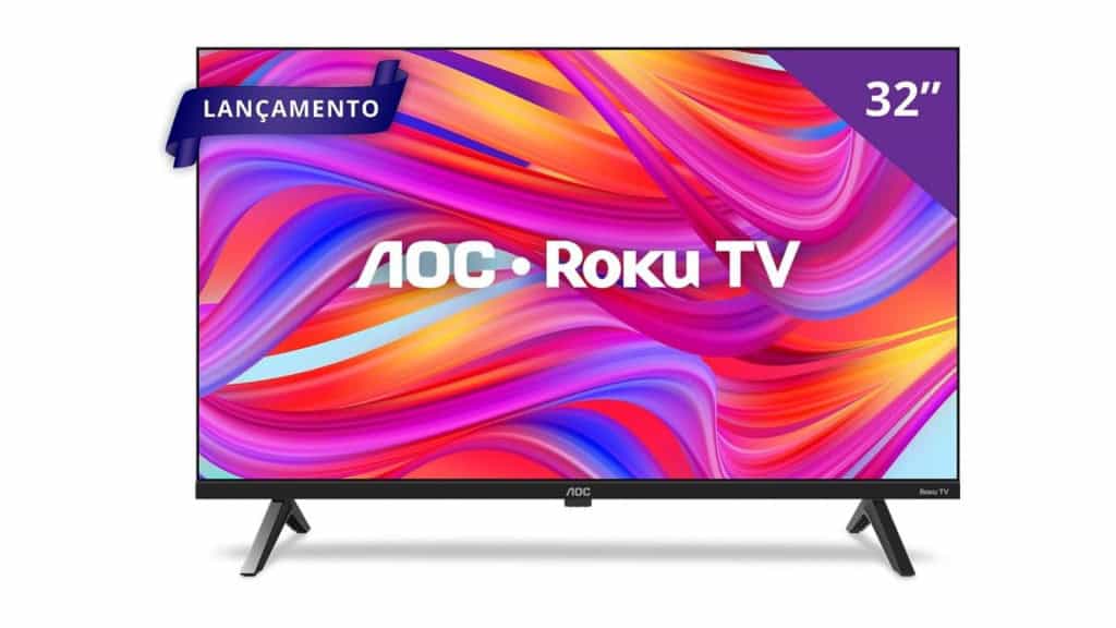 Smart TV HD AOC Roku de 32 polegadas