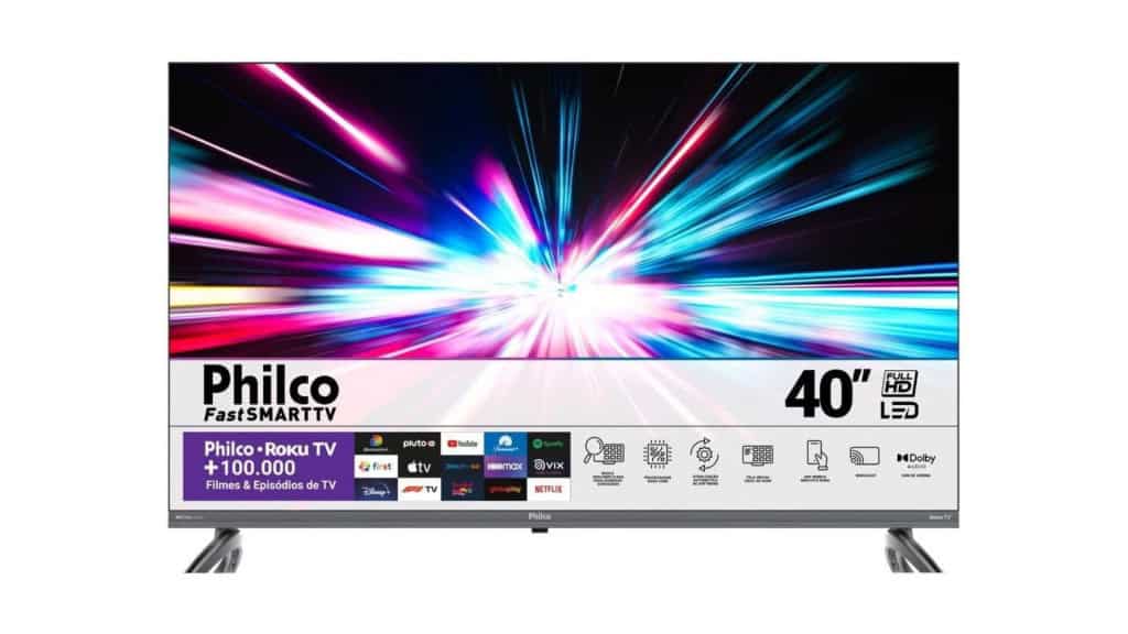 Smart TV LED Full HD Philco de 40 polegadas 60 Hz