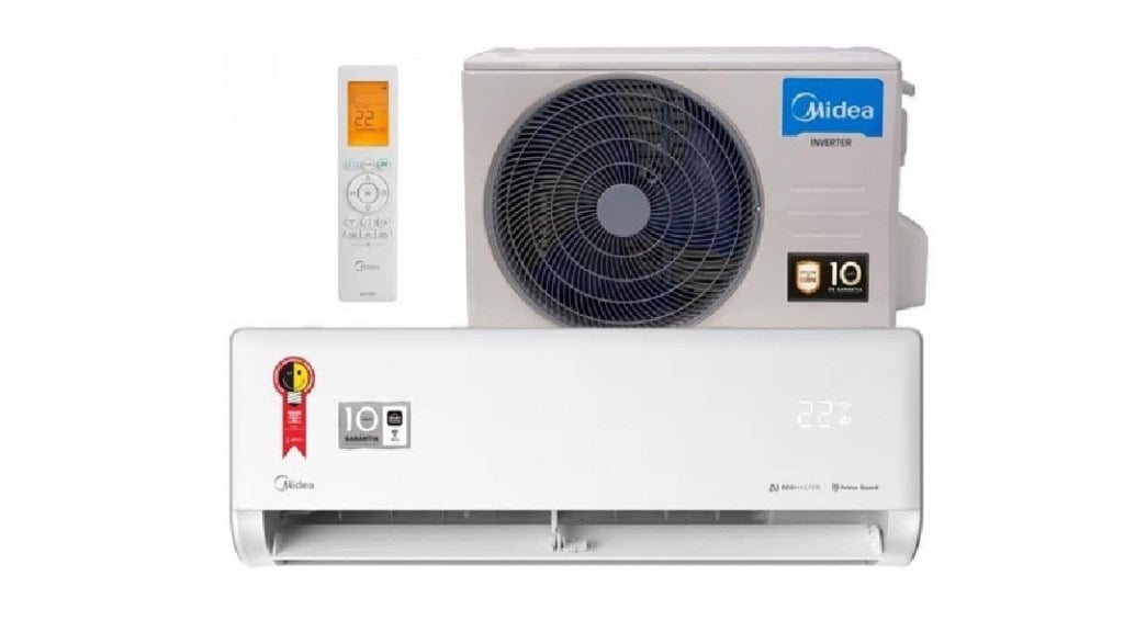 Ar-condicionado Split Inverter 12000 Btus Midea Ai Ecomaster High Wall Só Frio 42ezvca12m5/38ezvca12m5 220v