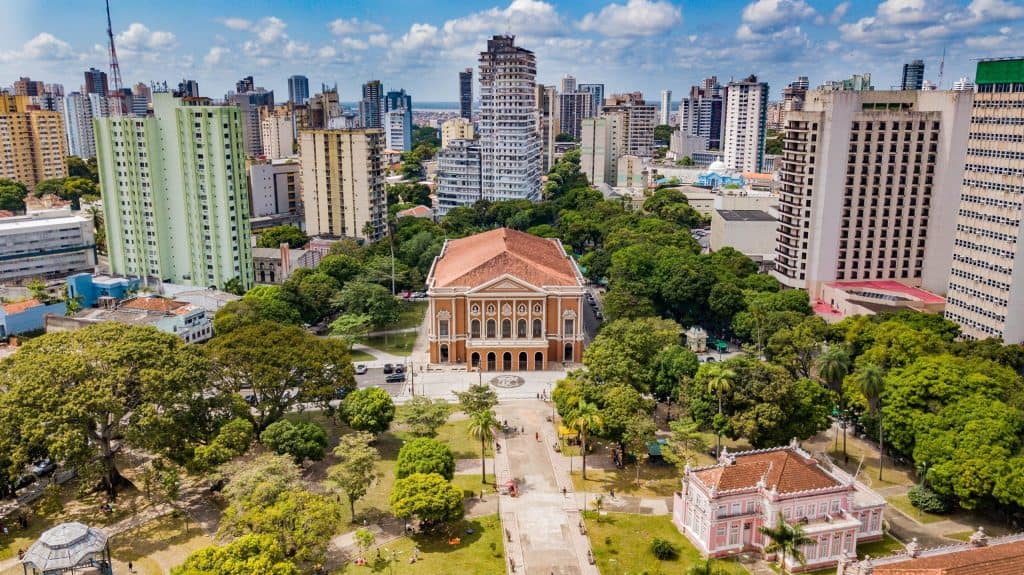 Vista aérea de Belém (PA)