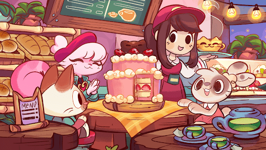 wallpaper do jogo Campfire Cat Cafe