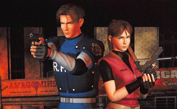 leon e claire em resident evil 2