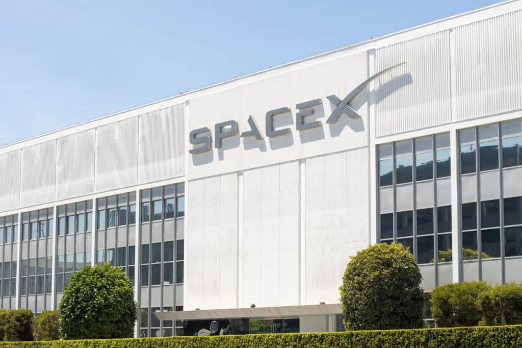 Fachada da SpaceX