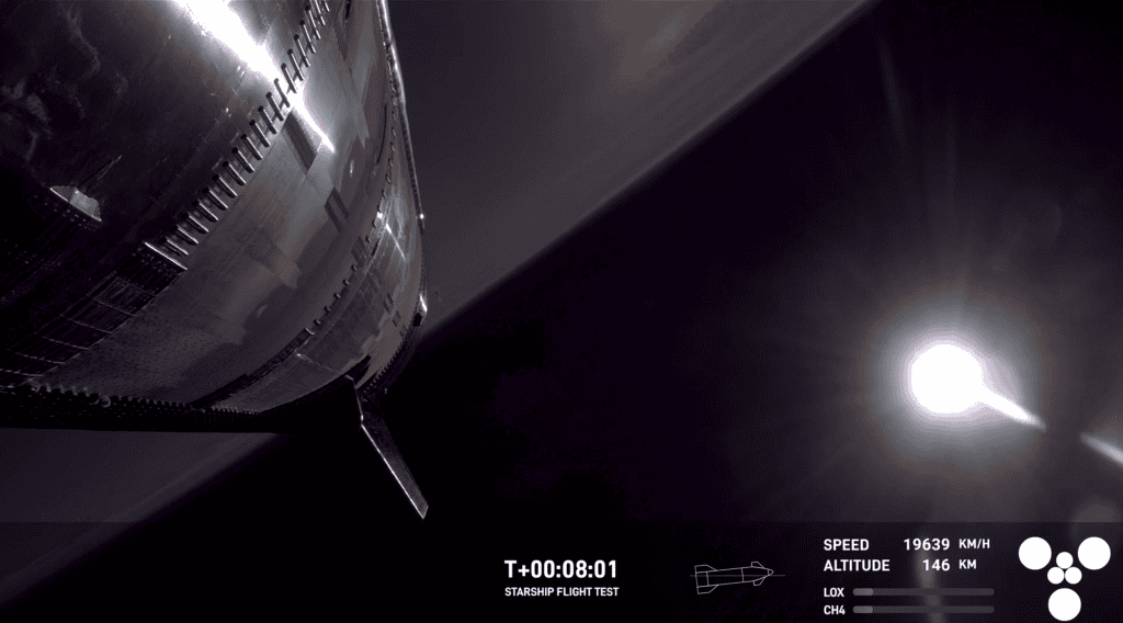 Starship perde o controle no Espaço