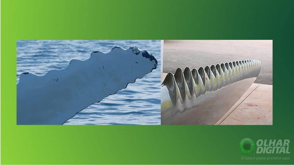 Turbina inspirada em nadadeiras de baleia