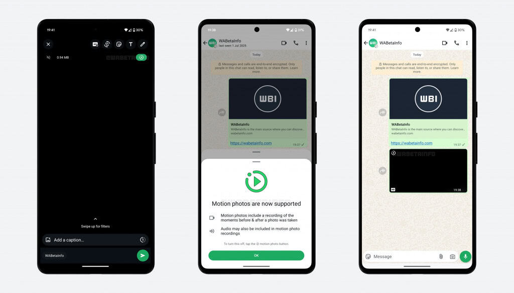 whatsapp suporte para fotos live