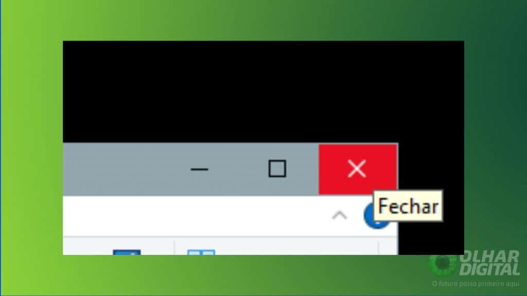 Fechar a janela do Windows