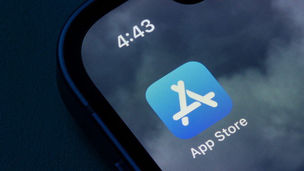 Ícone do aplicativo da App Store em tela inicial do iPhone