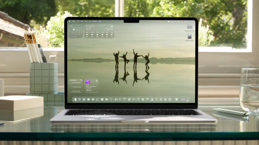 macOS com liquid glass