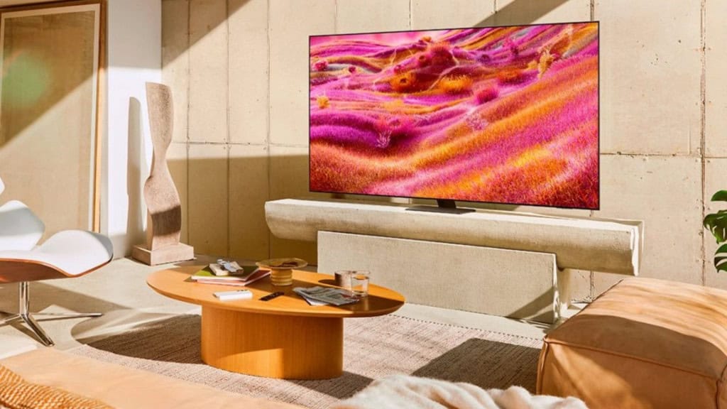 Smart TV Neo QLED 2025 da Samsung numa sala