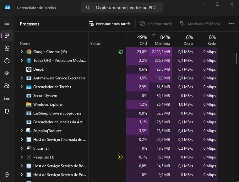 print gerenciador de tarefas windows