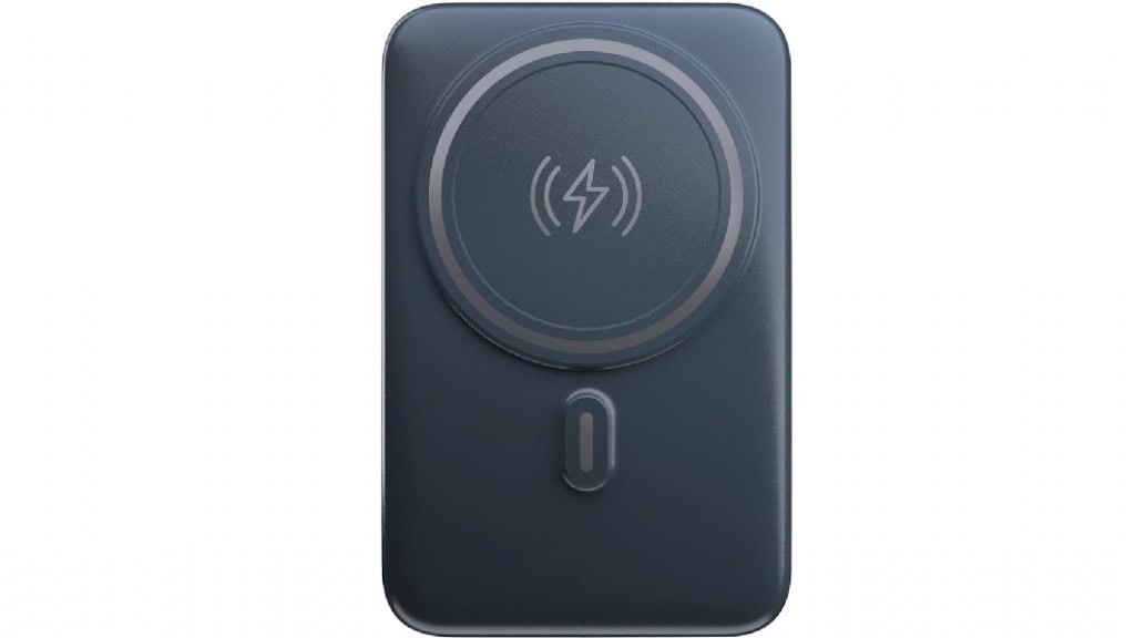 Geonav Power Bank, Carregador Portátil Universal por Indução 10.000mAh, Carregamento rápido*, Suporte Dobrável, Compatível com MagSafe®, PB10MAGSG, Cinza