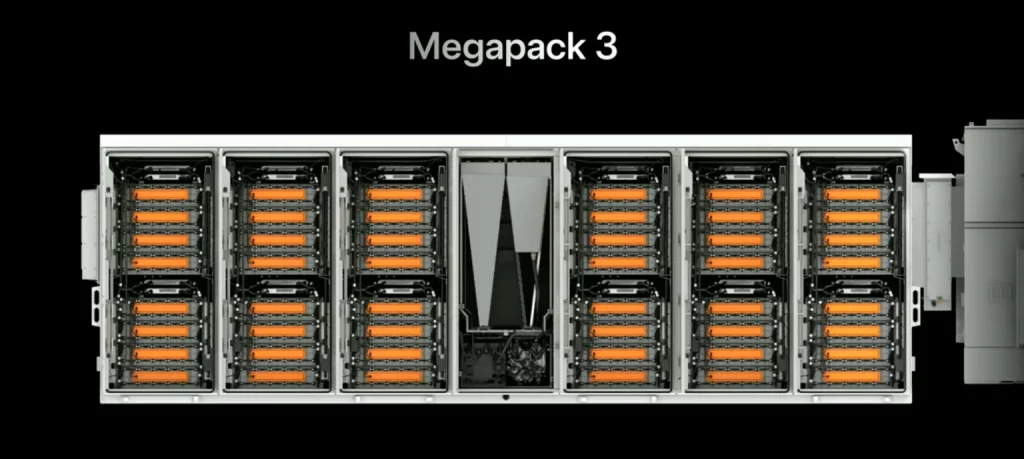 Parte interna do Megapack 3
