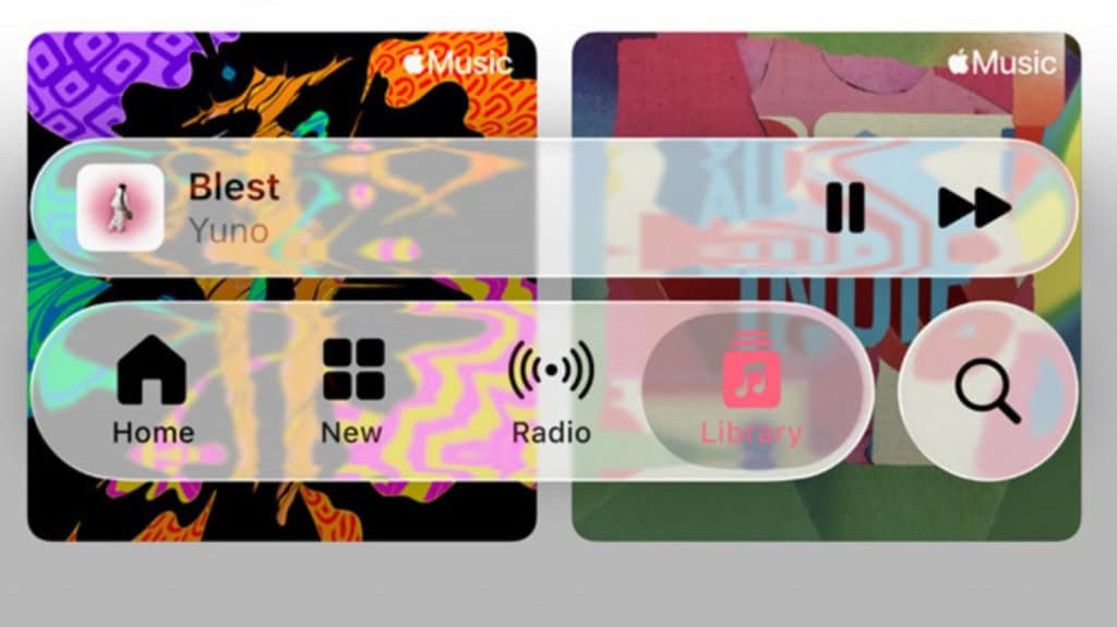 transparência do iOS 26